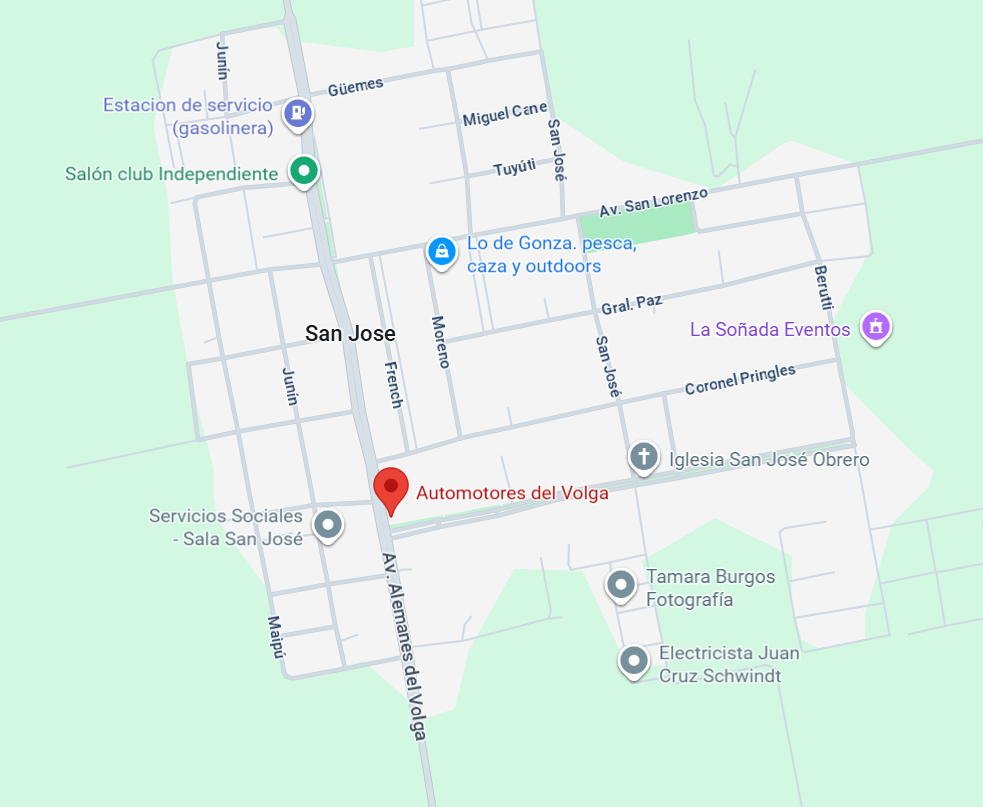 Mapa a la concesionaria